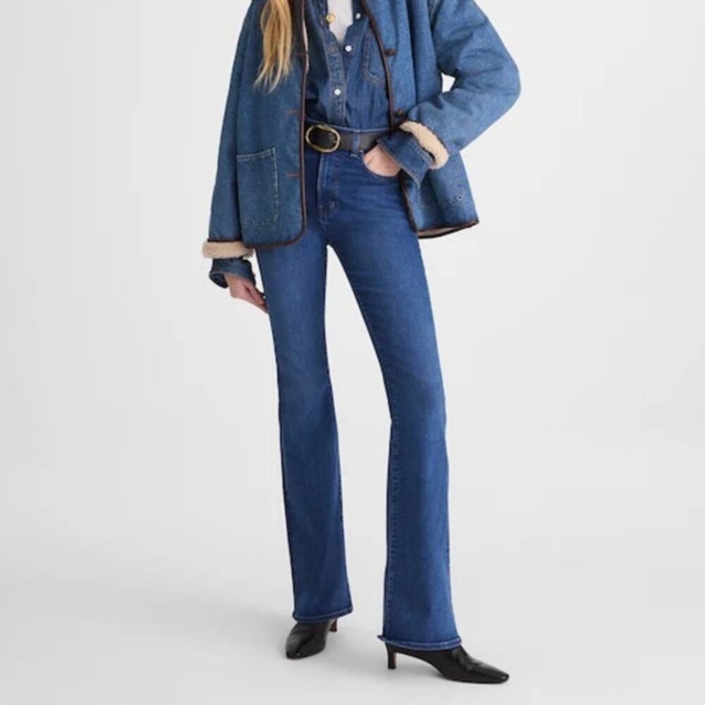 Madewell The Stretch Flare Jean Carville Wash Super Stretch Size 27 NWT